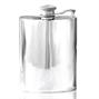 Plain Captive Top Pewter Hip Flask - 4 oz thumbnail